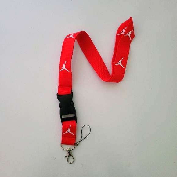 Best Sport Unisex Jordan RedOne Size Logo Lanyard with Metal Clip - Picture 2 of 6